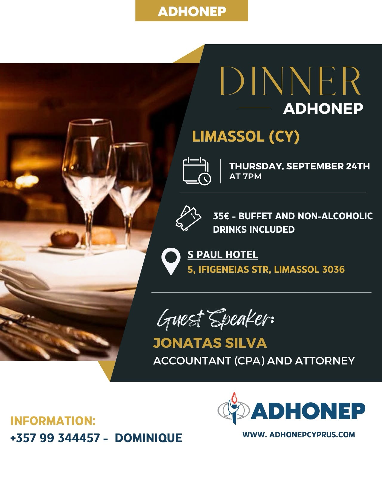 September 24, 2026 dinner flyer